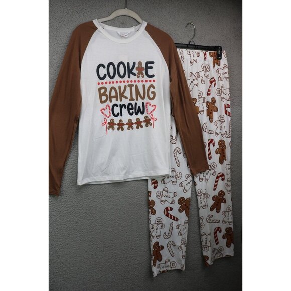 Pat Pat Long Sleeve Pajama Set-Size Small-"Cookie Baking Crew"-New with Tags - Picture 1 of 16